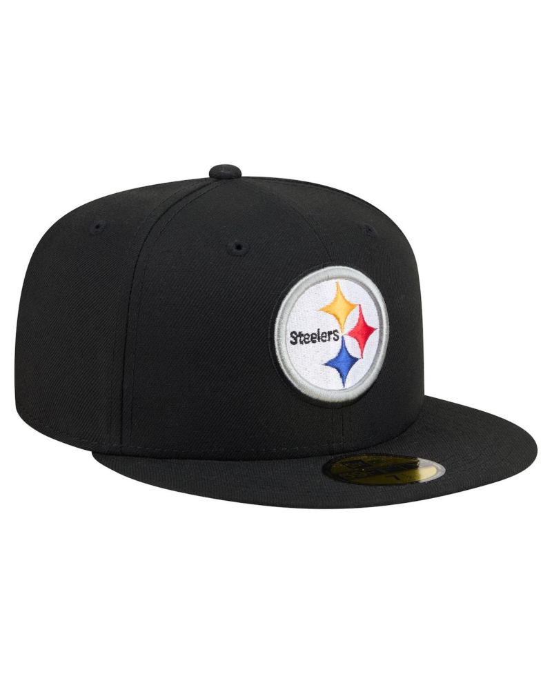 Men's Black Pittsburgh Steelers 59FIFTY Fitted Hat
