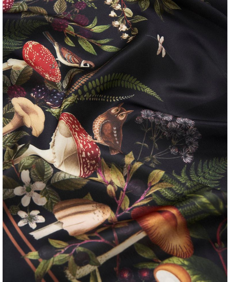 Women's Orla Mushroom Small Square Scarf