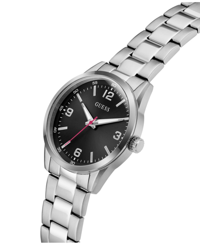 Men's Quartz Silver-Tone Stainless Steel Watch 40mm