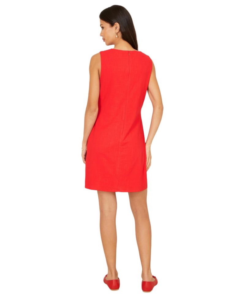 Women's Viscose Button Detail Shift Dress