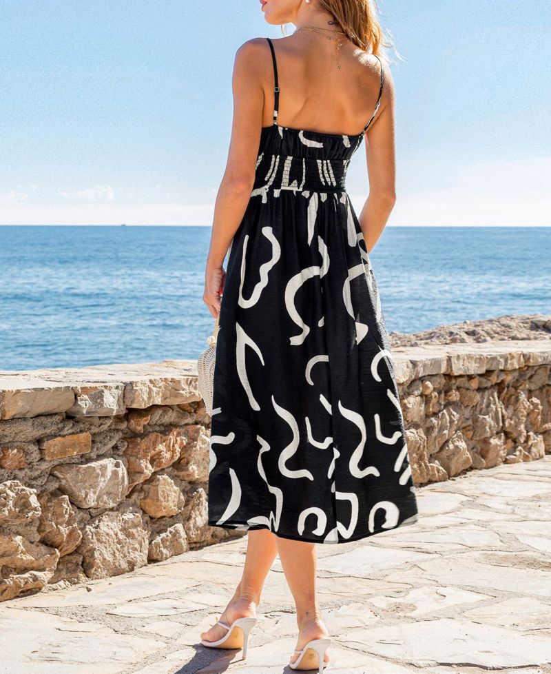 Women's Amulet Abstract Midi Beach Dress