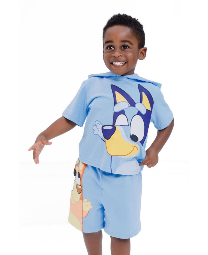 Boys' (6-12) 2-Piece Hooded Tee and Shorts Set