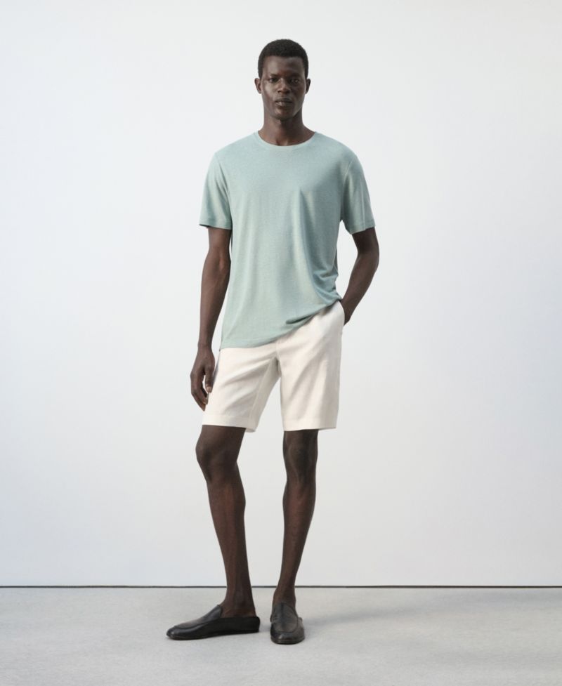 Men's Slim-Fit Linen-Blend T-Shirt