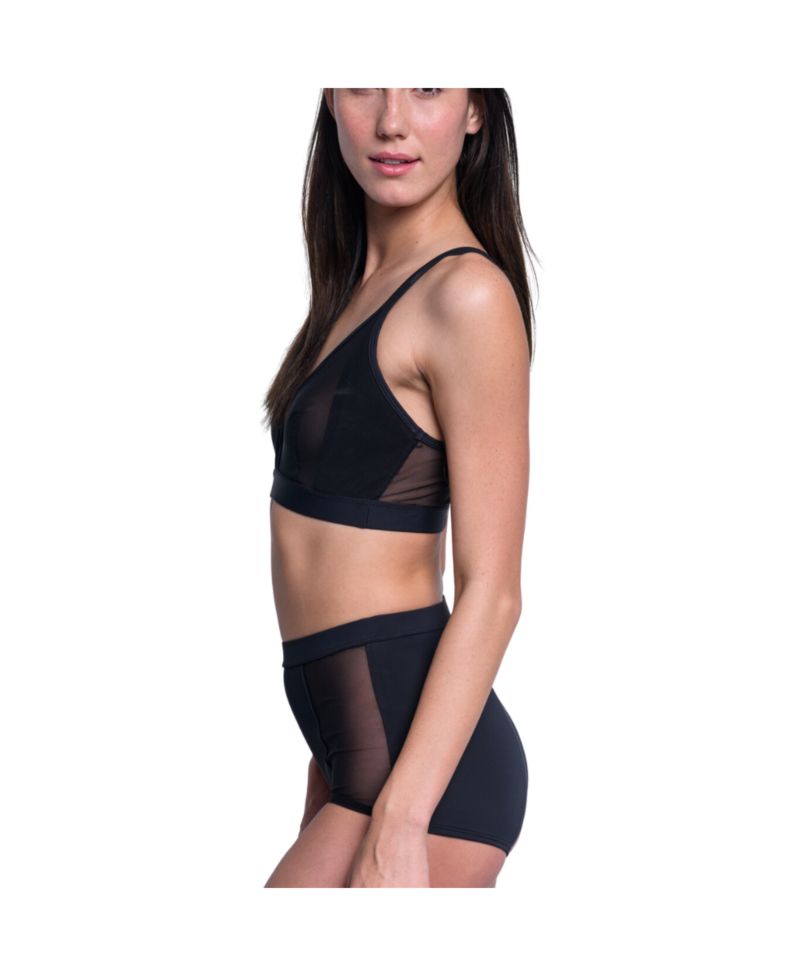 Plus Size Nude Shade Wireless Comfort Mesh Racerback Bra