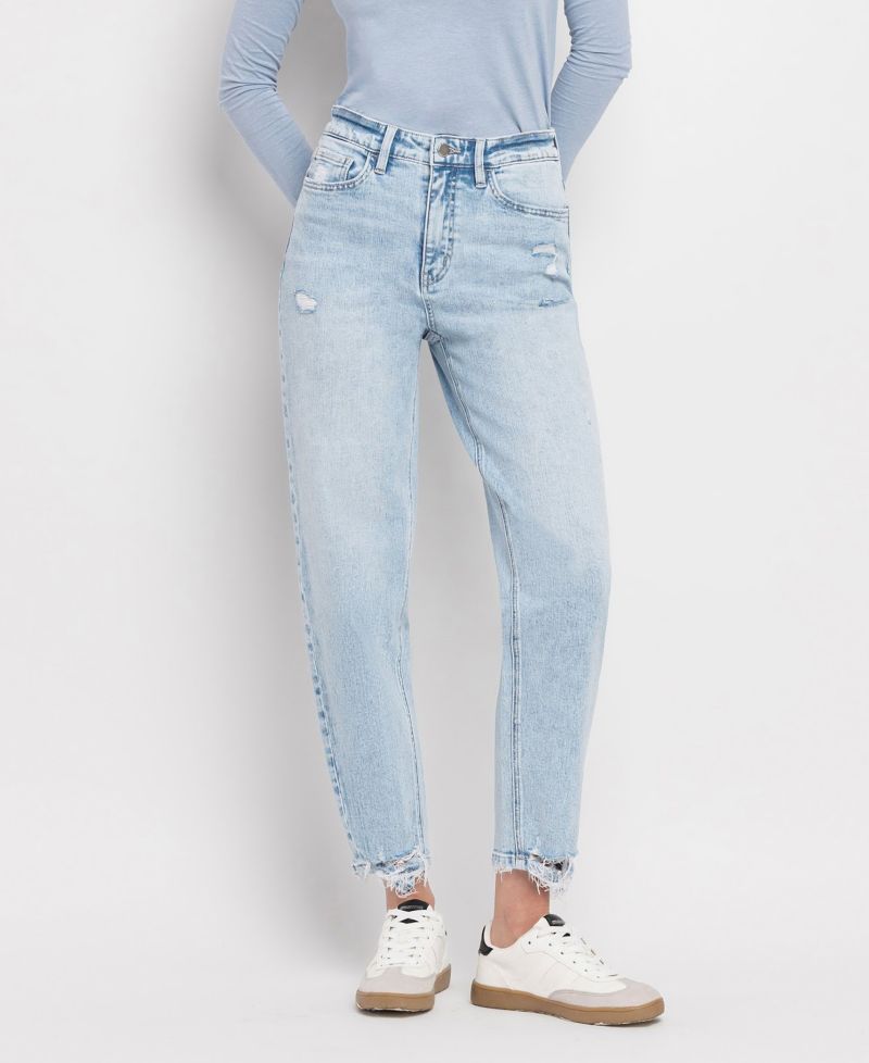 Women's Super High Rise Barrel Leg Jeans