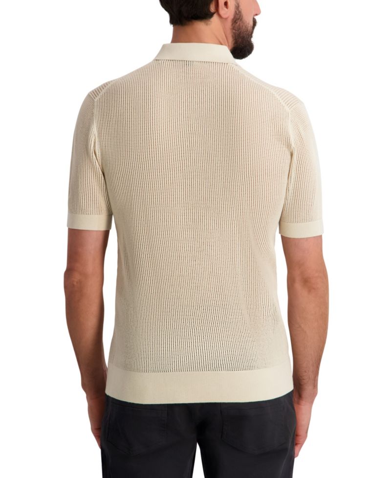 Men's Short-Sleeve Regular-Fit Polo Sweater