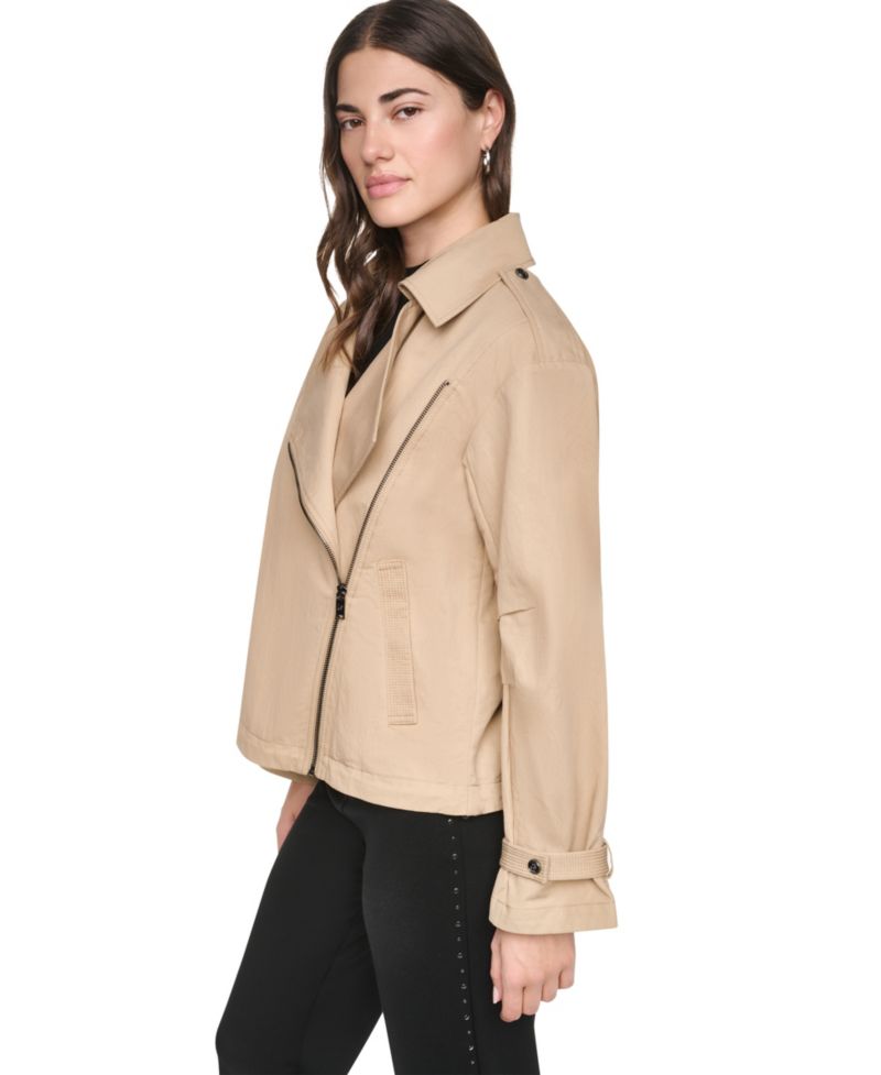 Women's Collared Zip-Front Utility Jacket