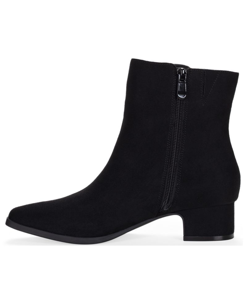 Women's Diamond Almond Toe Booties