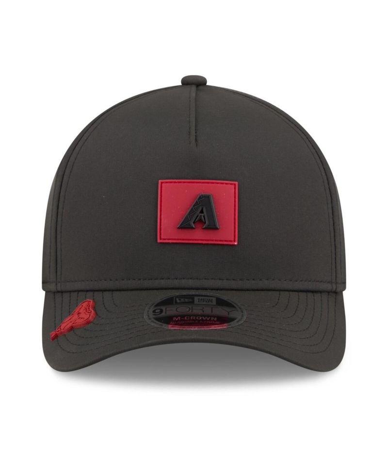 Men's Black Arizona Diamondbacks 2026 Clubhouse 9FORTY A-Frame Adjustable Hat