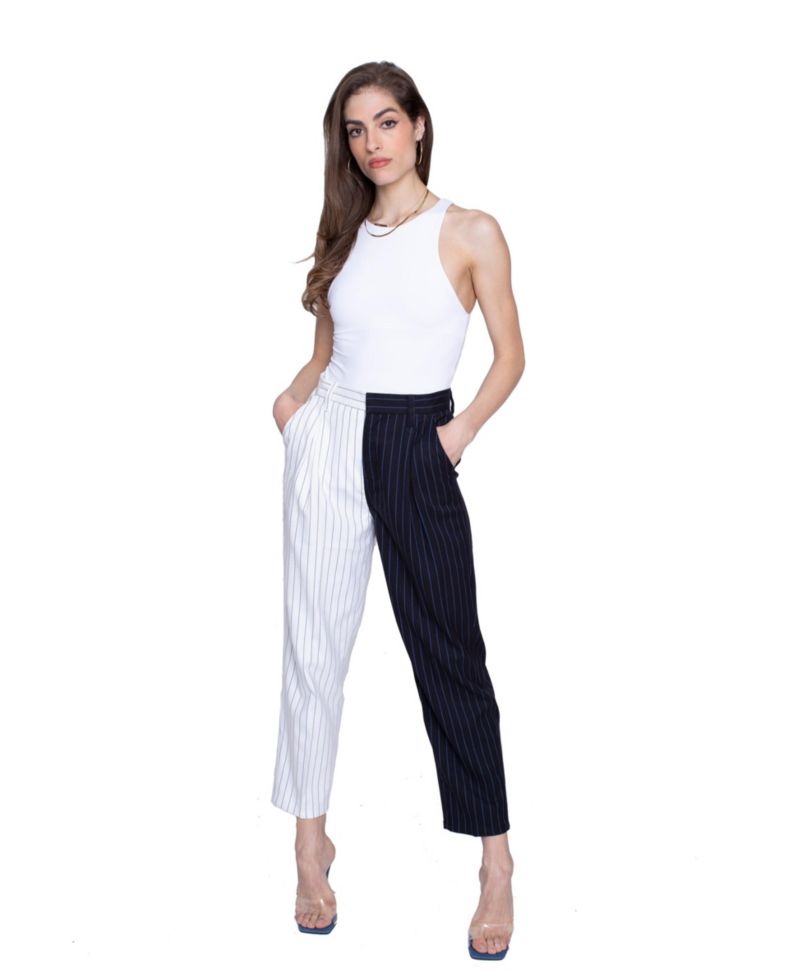 Women's Happy Hour Mix Fabric Trousers