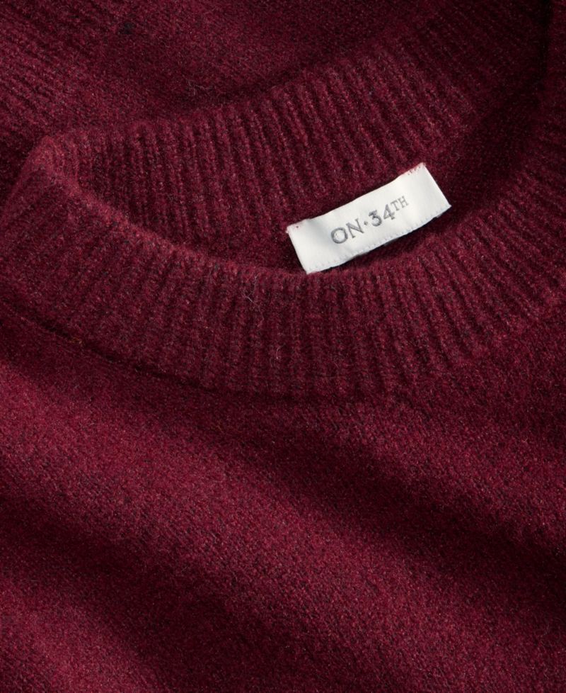 Women's Crewneck Cuff Sleeve Pullover Sweater