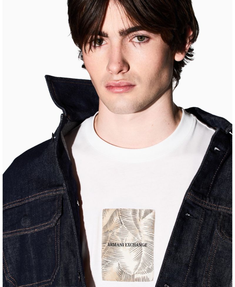 Men's IBIZA X Leaf Box Print T-Shirt