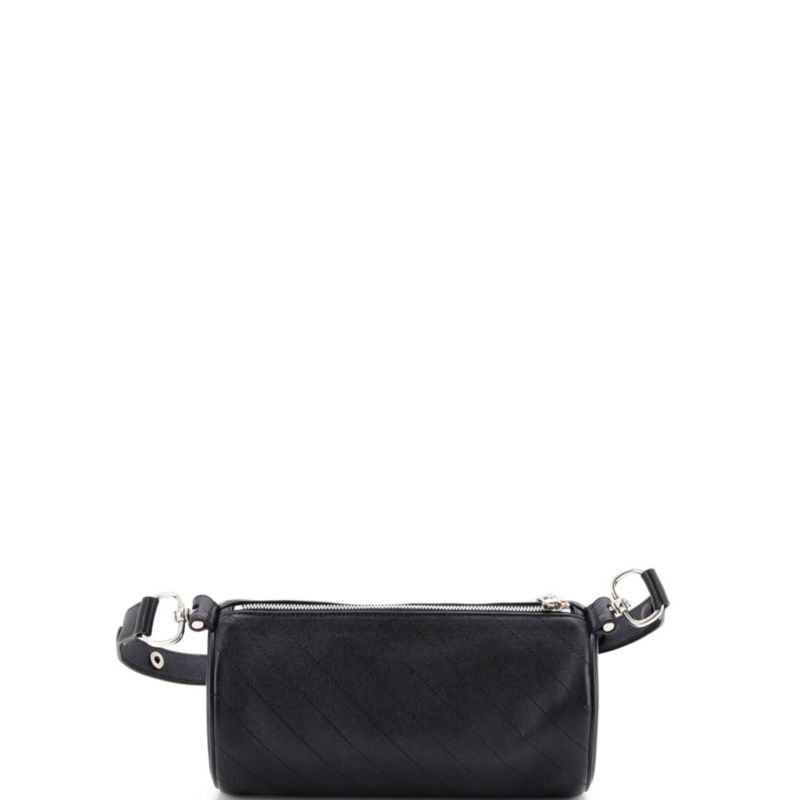 Small Blondie Shoulder Bag Diagonal Quilted Leather