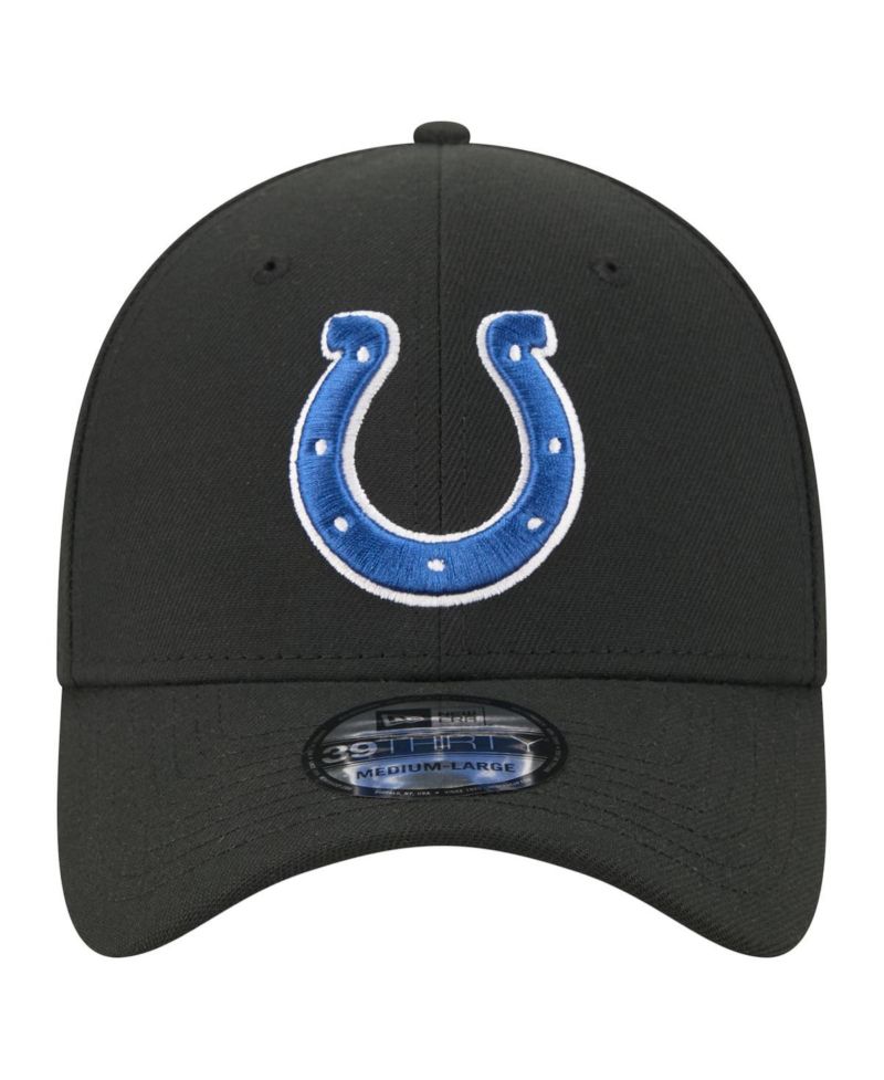Men's Black Indianapolis Colts Core Team 39THIRTY Flex Hat