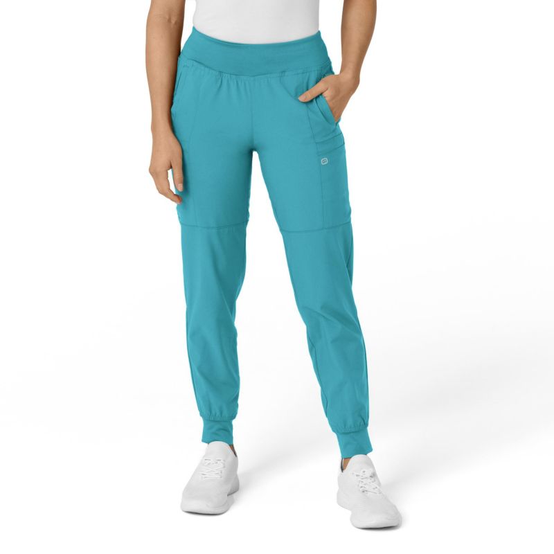 Plus Size W123 Comfort Waist Cargo Jogger Scrub Pant Regular