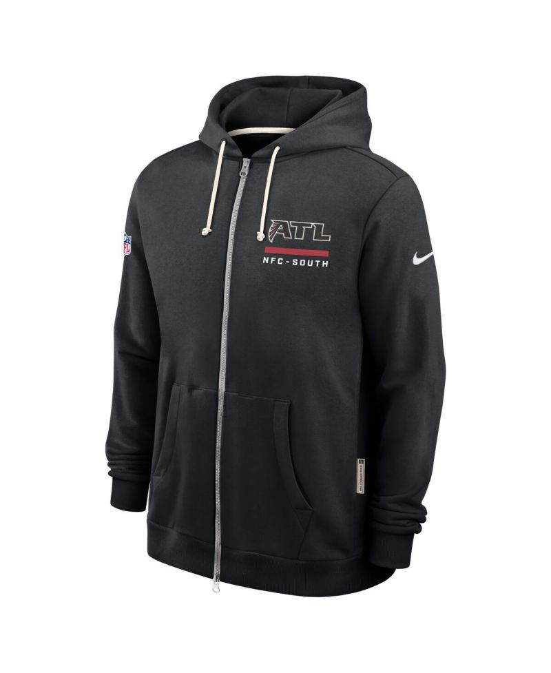 Men's Black Atlanta Falcons Sideline Standard Issue Utility Player Dri-FIT Full-Zip Hoodie