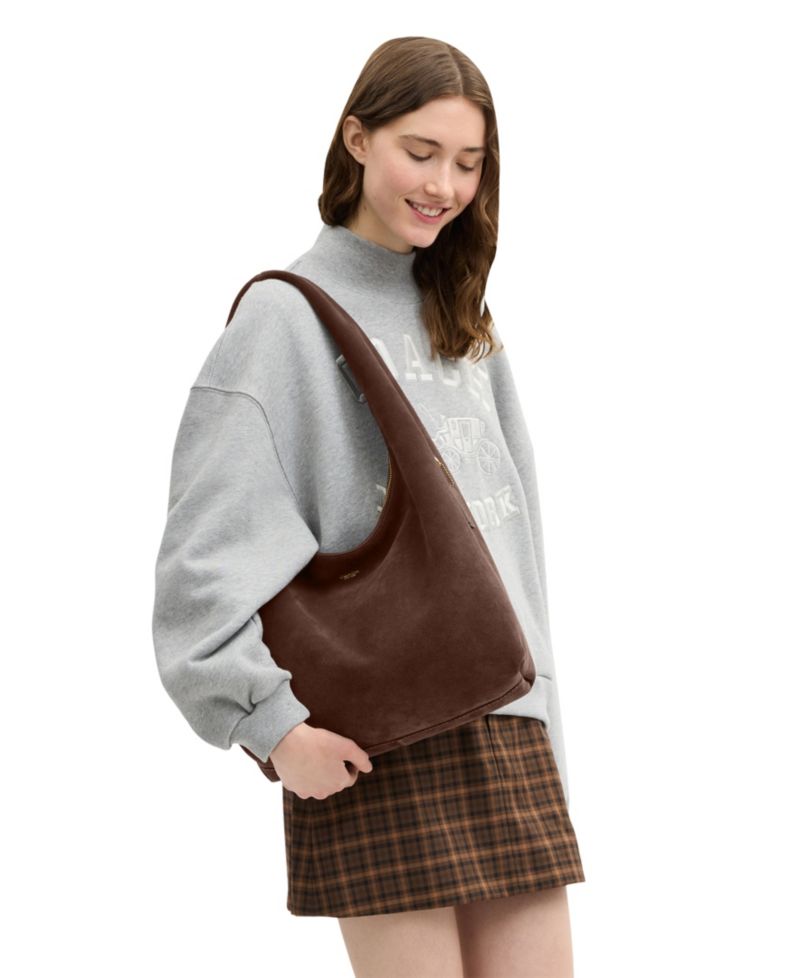 Pillow Brooklyn Large Suede Hobo Bag