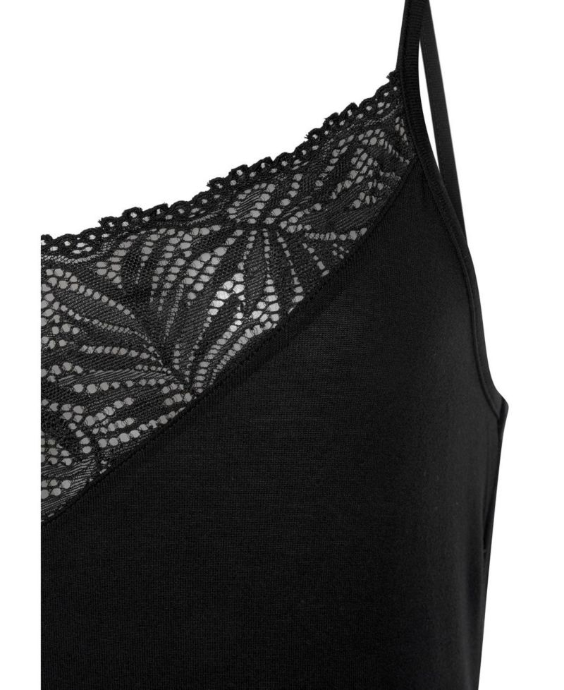 Women's Viscose Lace Detail Nightgown Negligee