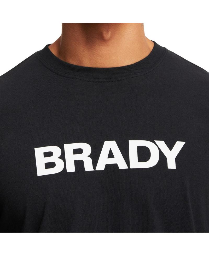 Men's Black Wordmark Long Sleeve T-shirt