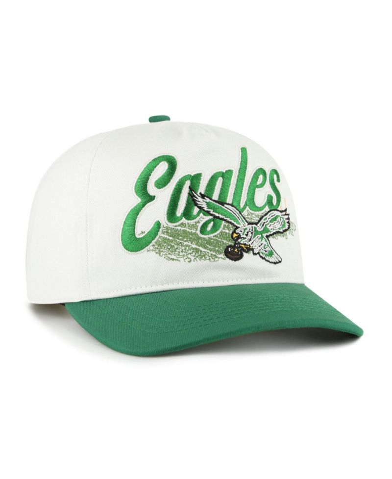 Men's Cream Philadelphia Eagles Throwback Enfield Hitch Adjustable Hat
