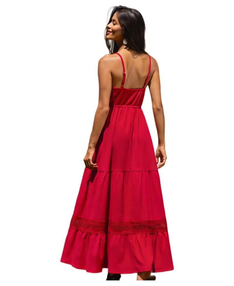 Women's V-Neck Beach Maxi Dress
