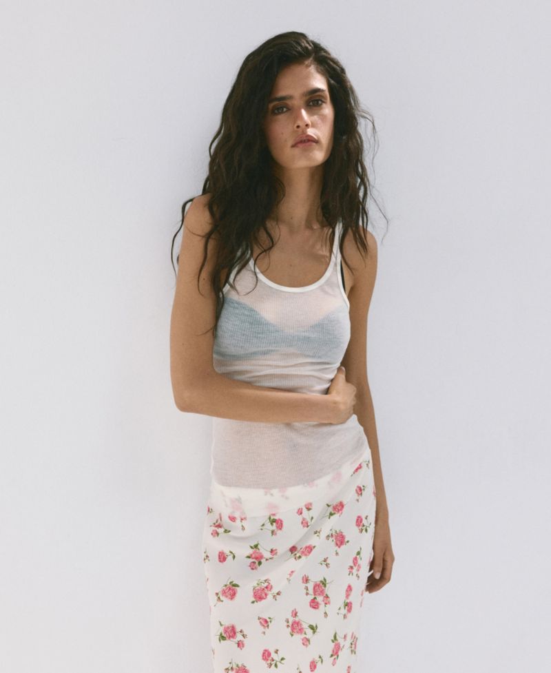 Women's Floral-Print A-Line Maxi Skirt
