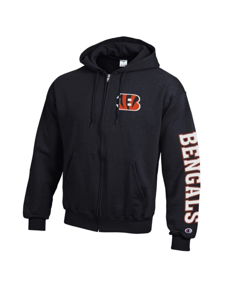 Men's Cincinnati Bengals Powerblend Full-Zip Fleece Hoodie