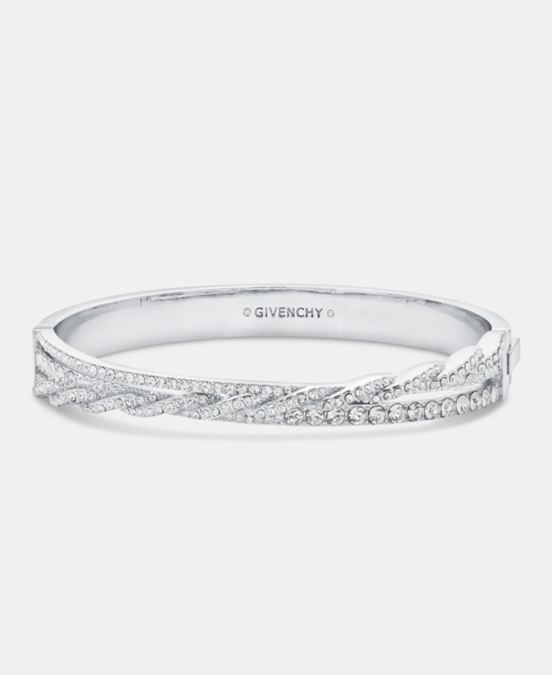 Pav&eacute; Twist Bangle Bracelet