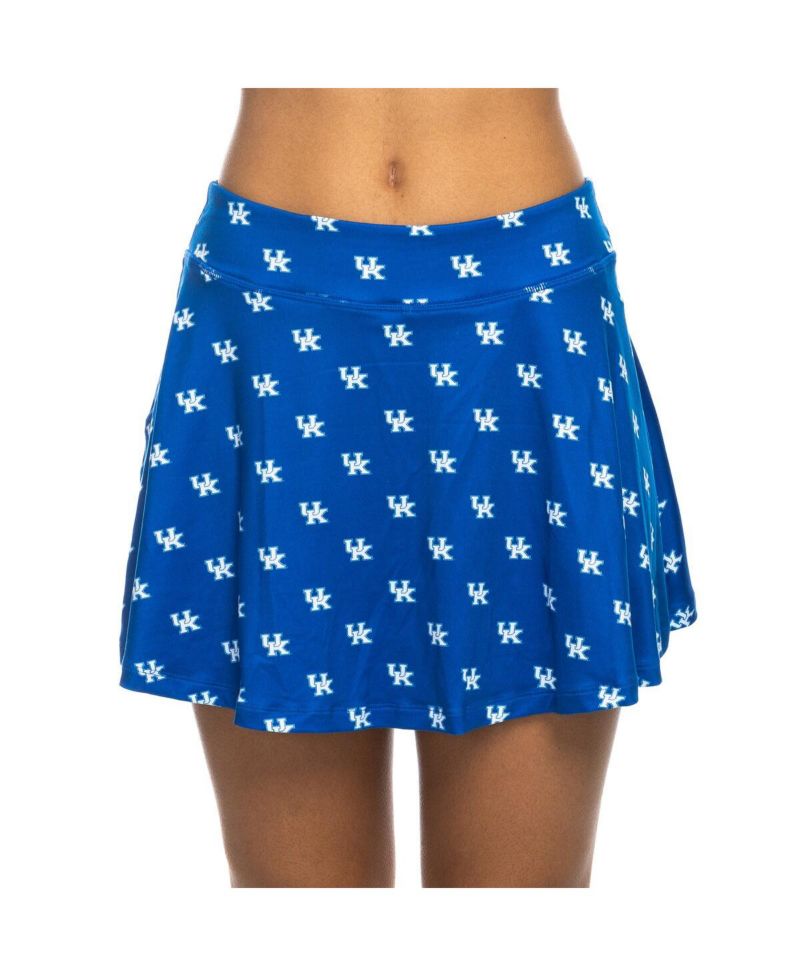 Women's Royal Kentucky Wildcats All-Over Print Flowy Skort
