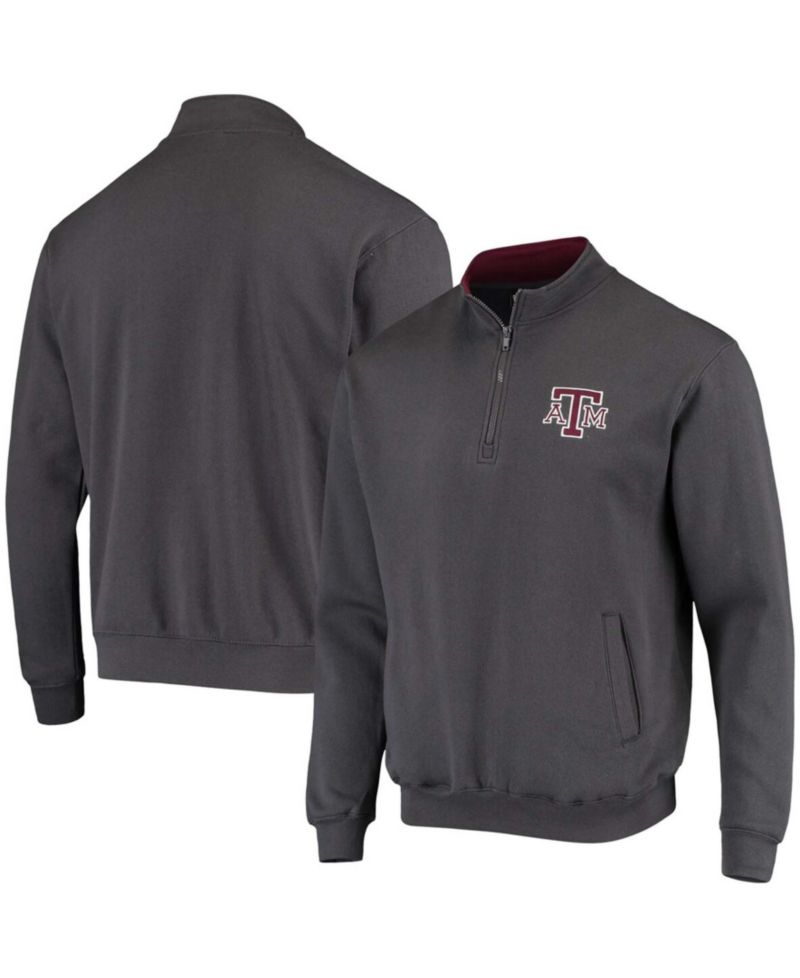 Men's Charcoal Texas A&M Aggies Tortugas Logo Quarter-Zip Jacket