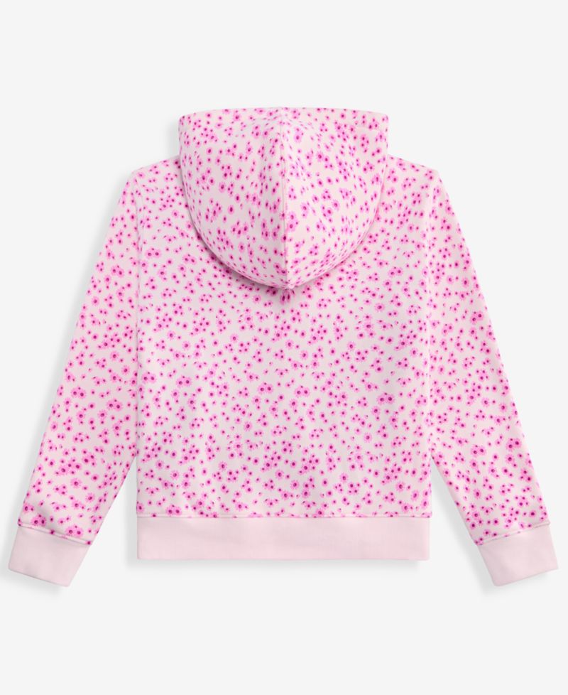 Girls' XS-XL NYC Bow Printed Zip Fleece Hoodie