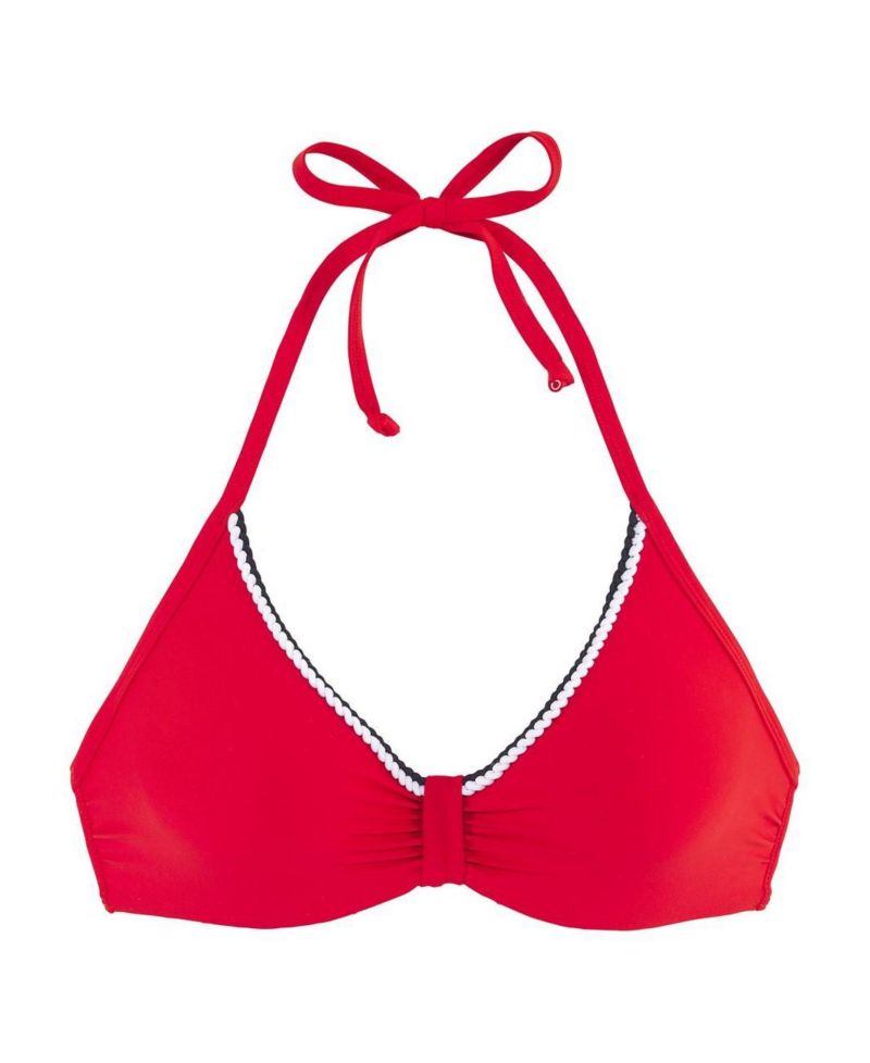Women's Contrast Trim Underwire Bikini Top