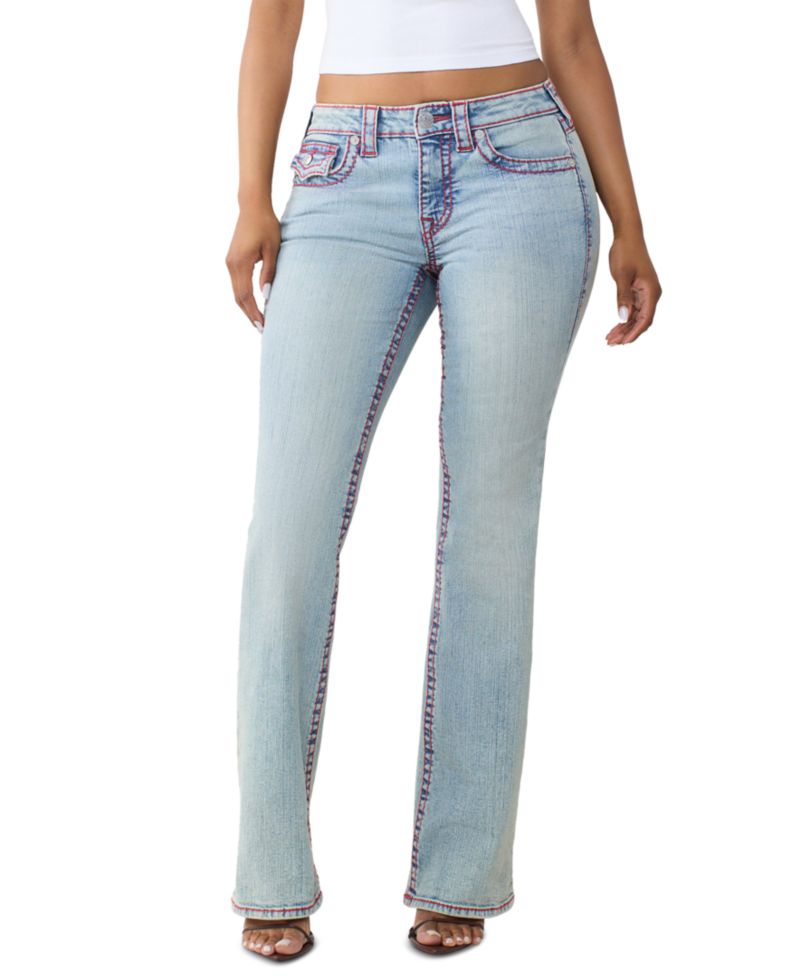 Women's Becca Low-Rise Light-Wash Bootcut Jeans