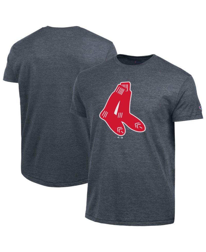 Men's Navy Boston Red Sox Cooperstown Logo Tri-Blend T-Shirt