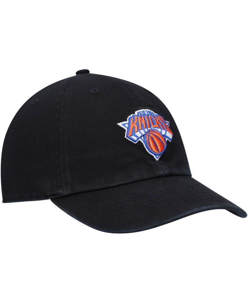 Men's Black New York Knicks Team Clean Up Adjustable Hat