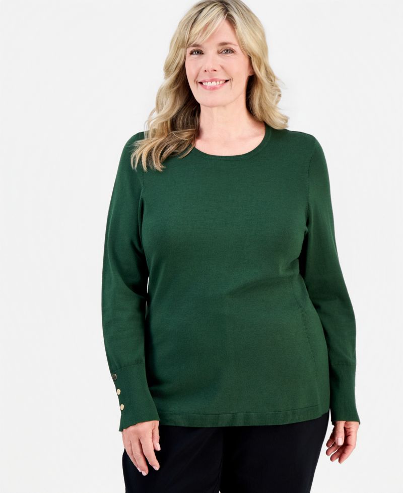 Petite Rivet-Detail Sweater