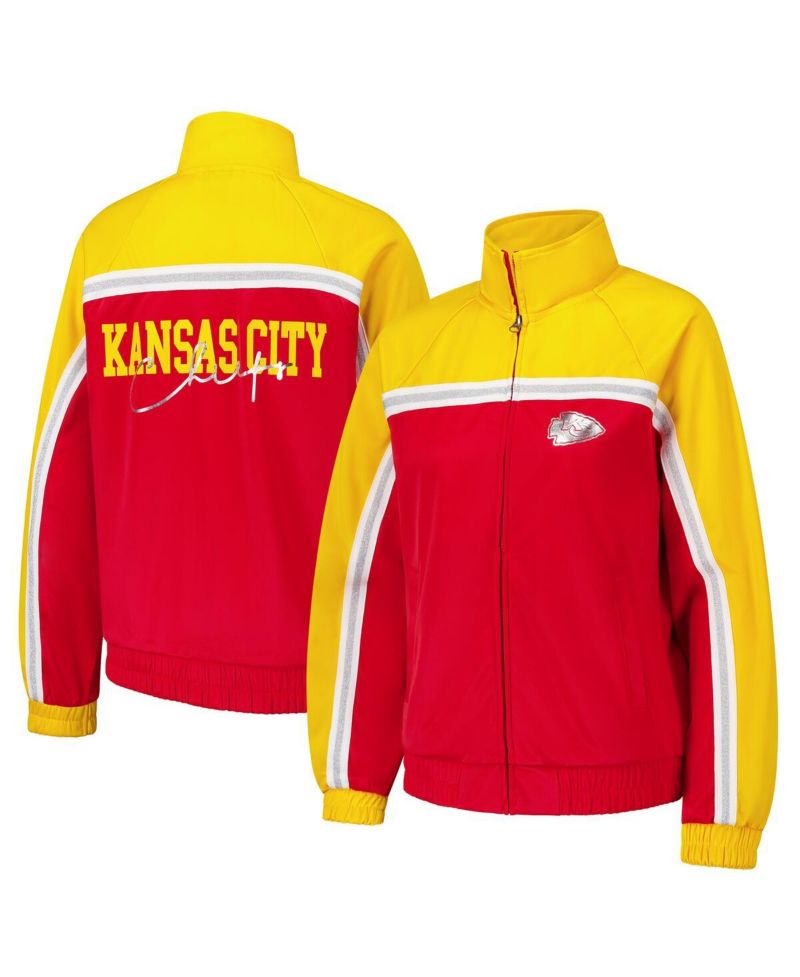 Women's Red Kansas City Chiefs Post Game Full-Zip Track Jacket