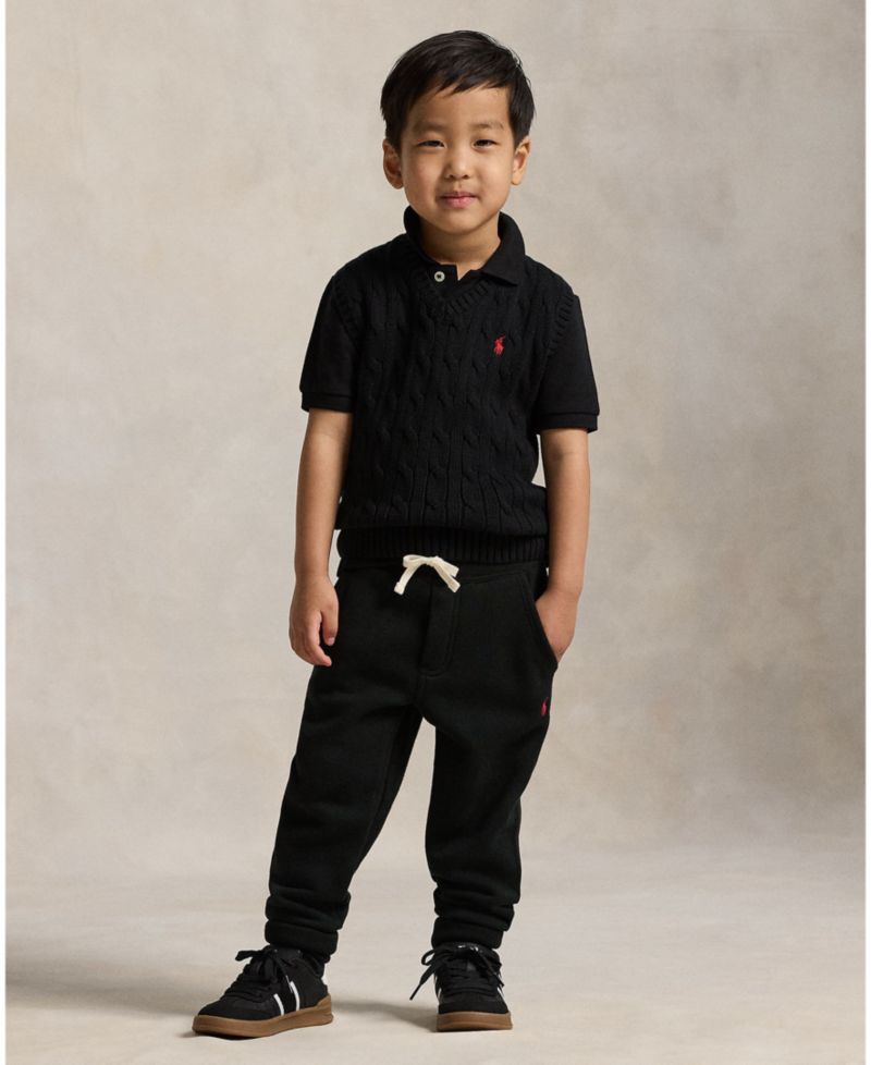 Toddler and Little Boys Cable-Knit Sweater Vest