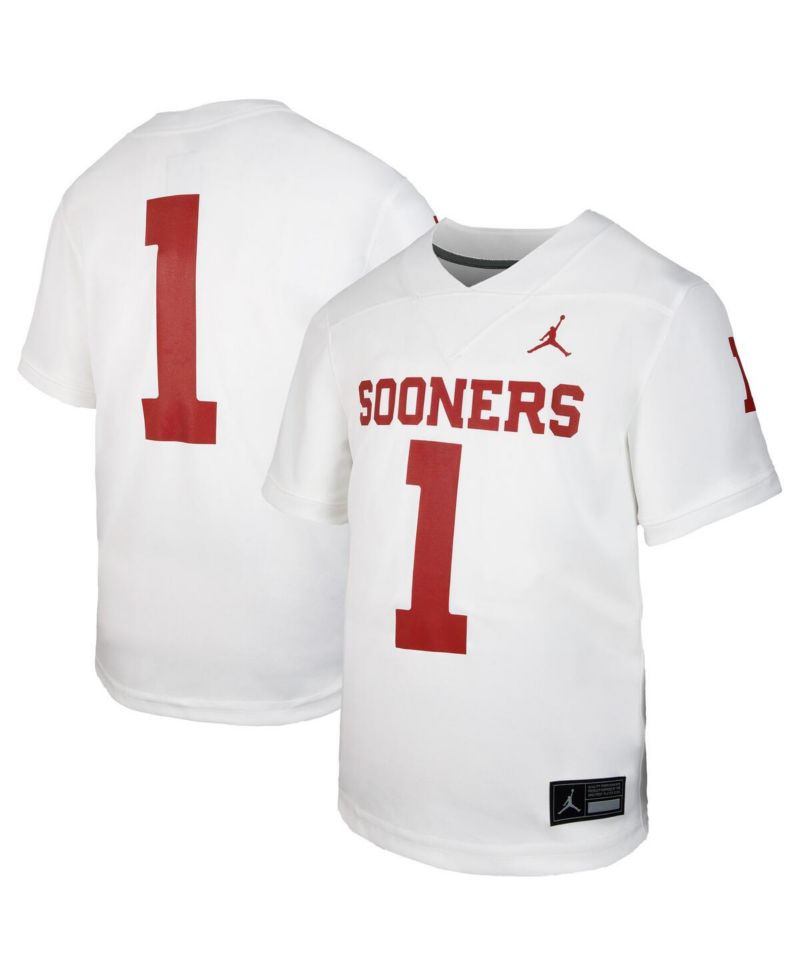 Big Boys and Girls White Oklahoma Sooners Untouchable Replica Game Jersey