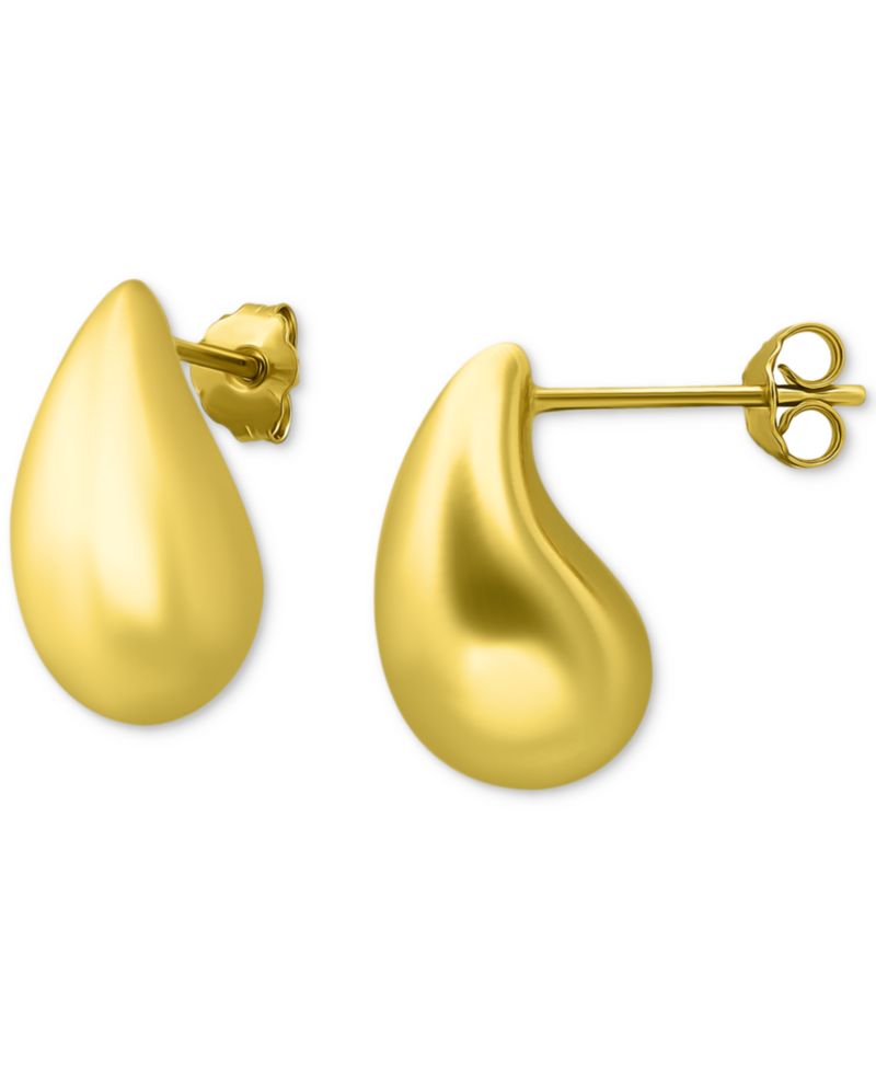 Polished Teardrop Stud Earrings