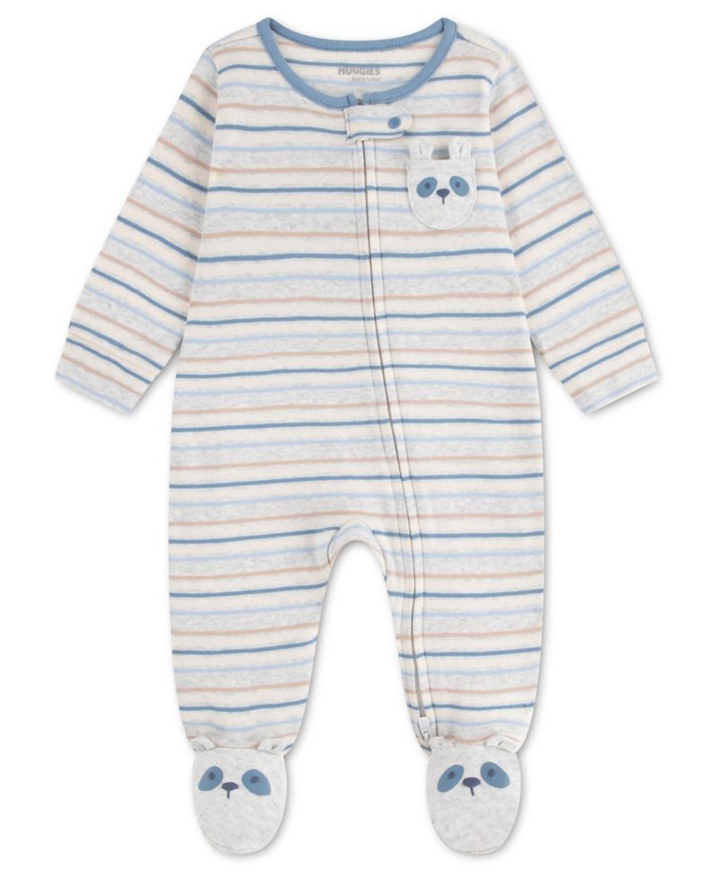 Baby Boys' Babywear Long-Sleeve Footed Coverall