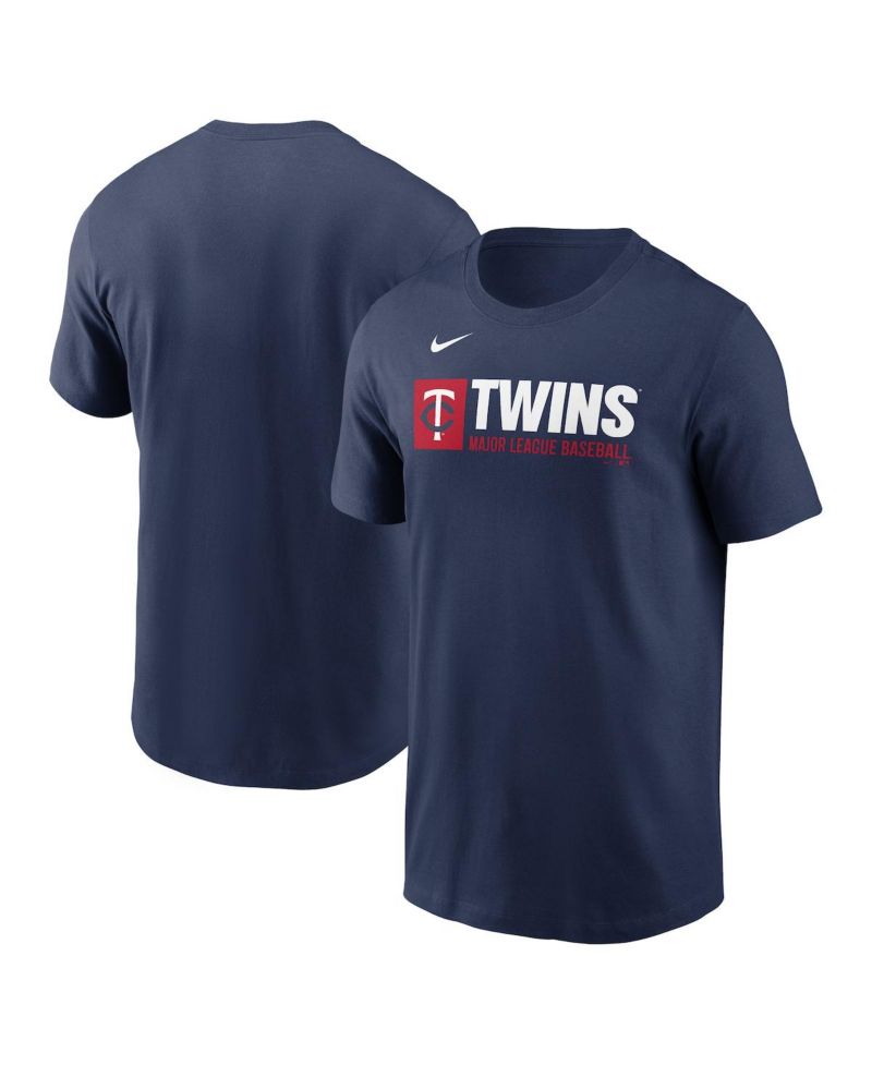 Men's Navy Minnesota Twins Team Block T-Shirt