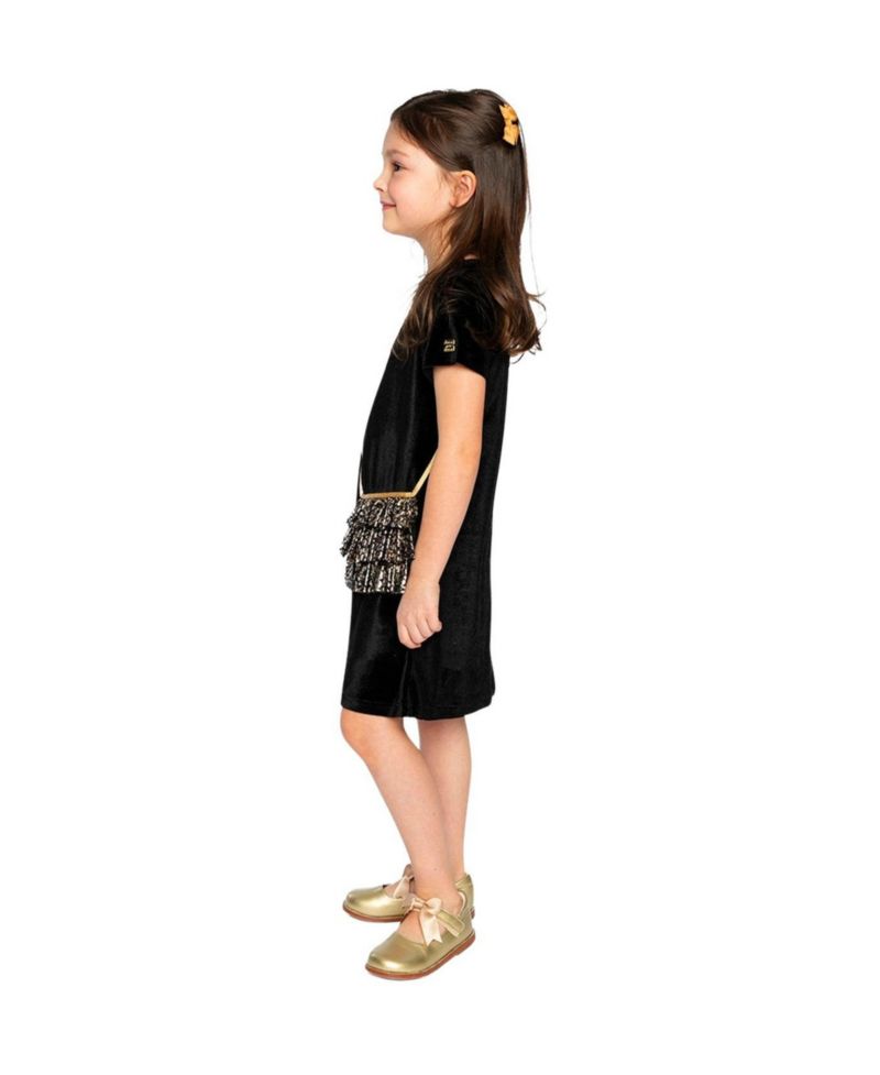 Big Girls (6-14) Short Sleeve A-Line Dress