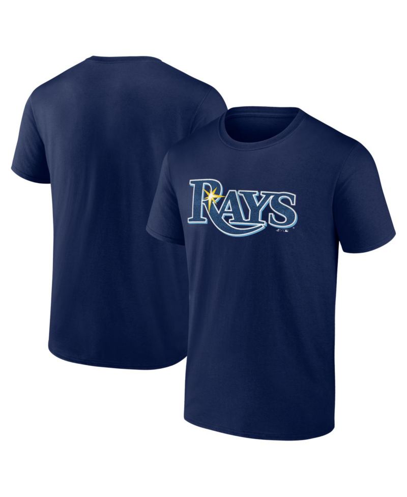 Men's Navy Tampa Bay Rays Wordmark T-Shirt