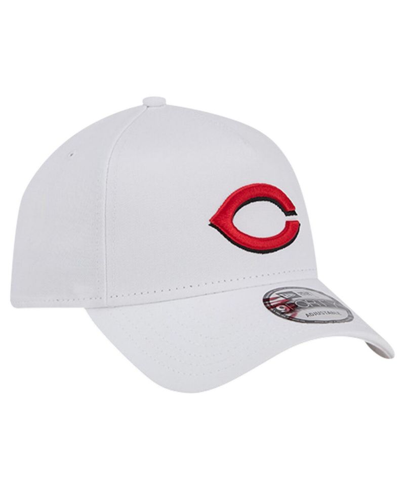 Men's White Cincinnati Reds TC A-Frame 9FORTY Adjustable Hat