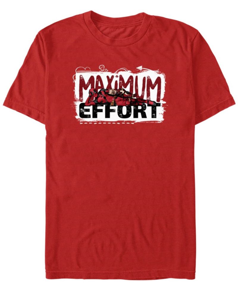 Men's Maximum Effort Deadpool Dogpool Short Sleeve T-Shirt