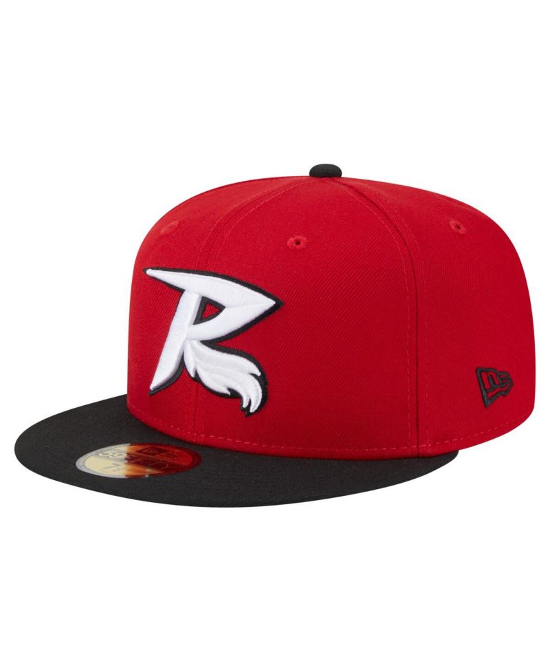 Men's Red/Black Richmond Flying Squirrels Authentic Collection 59FIFTY Hat