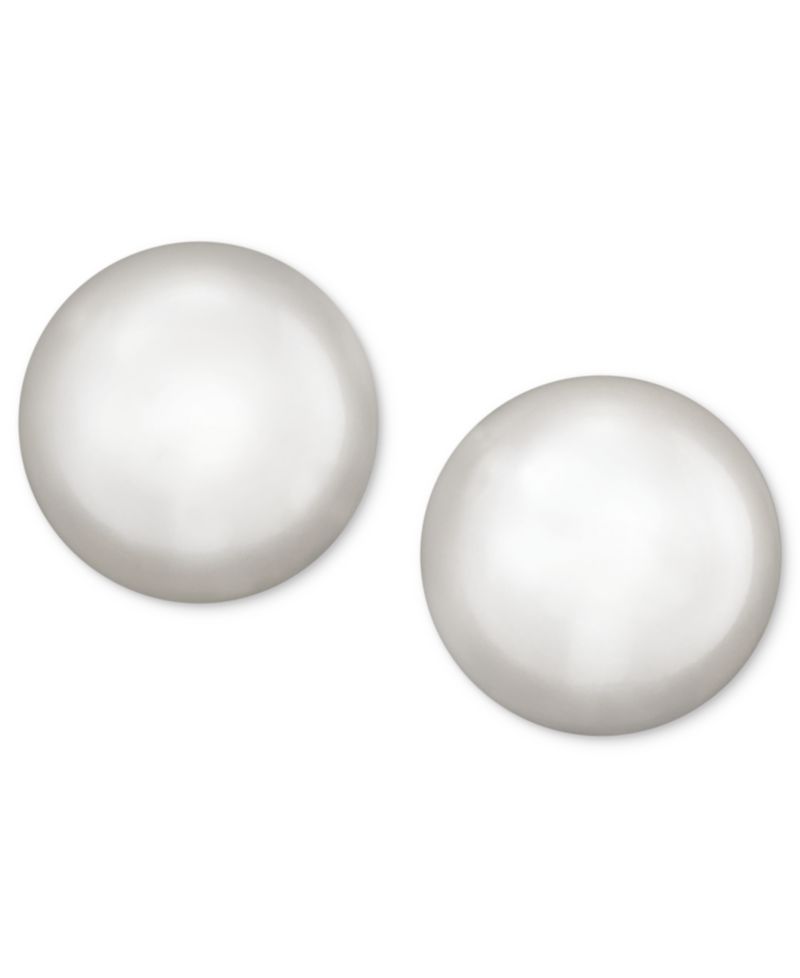 Pearl Earrings, 14k Gold Cultured Freshwater Pearl Stud Earrings (5-1/2mm)