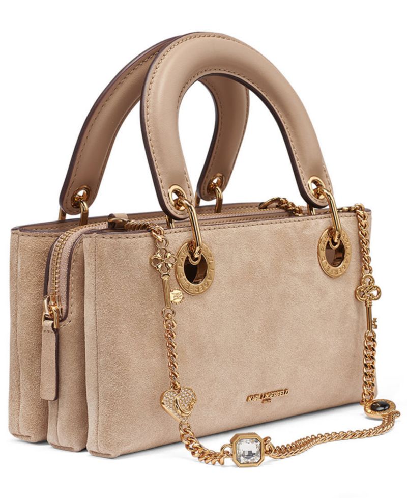 Benoite Suede Small Shoulder Handbag