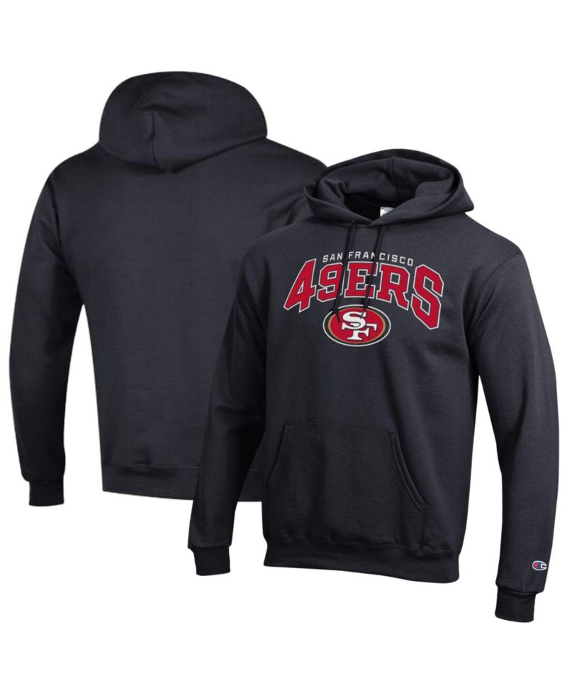Men's Black San Francisco 49ers Power Blend Arch over Logo Hoodie